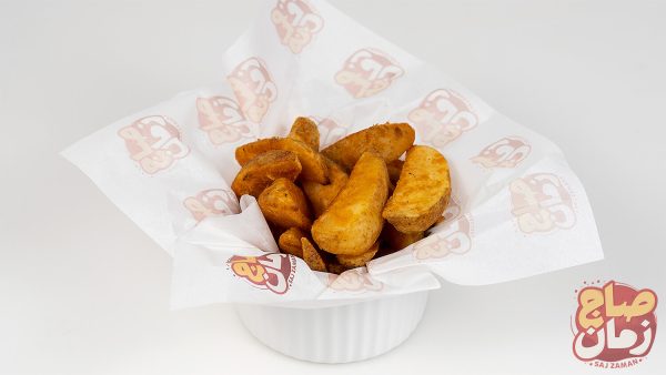 Fries Wedges (بطاطا و دجيز بالفرن)